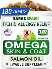 Omega 3 for Dogs - Fish Oil Skin Coat 180Ct Skin Coat Health , Chicken