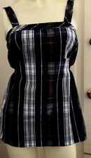Tommy Hilfiger Plaid Spaghetti Strap Cami Tank Top