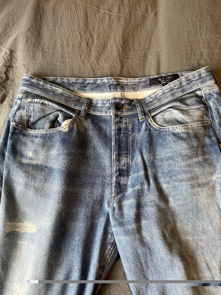 Pantalones deportivos de pierna recta de mezclilla Rag & Bone Miramar talla 33 Foto 3 de 4