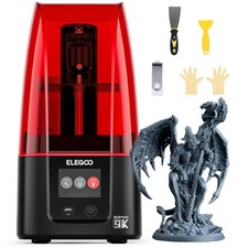 ELEGOO MARS 4 MSLA 3D Printer – 7-inch 9K Monochrome LCD UV Resin Printer