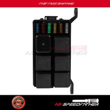 Automotive Relay Box 6 Way ATC/ATO Fuse Holder Block 12V Waterproof Universal