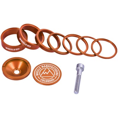 Wheels Manufacturing Pro StackRight Headset Spacer Kit - Orange SRHS-PKIT1-3