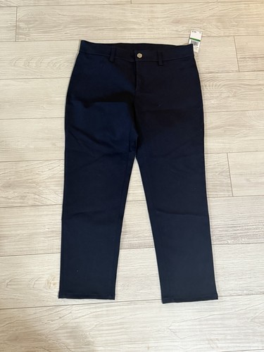 NWT WOMEN'S MICHAEL KORS TRUE NAVY STRETCH PANTS SIZE LARGE MSRP $68.00 - Picture 11 of 13