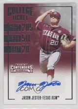 2016 Panini Elite Extra Edition Contenders College Ticket Jason Jester Auto f2s