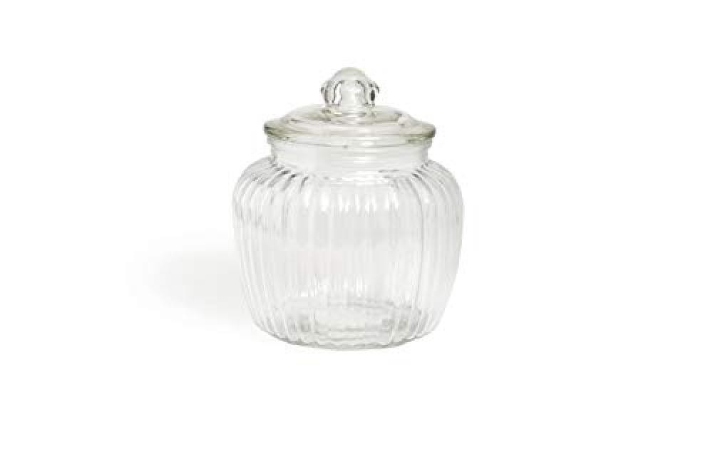 (TG. 14.5x14.5x18 cm) Excelsa Chic Barattolo Vetro, 14.5x14.5x18 cm - NUOVO 