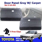 Door Panel Gray W/Carpet Fits Toyota Hilux LN85 LN100 MK3 89-95 Pair 51c0