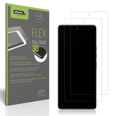 2x Full Cover Schutzfolie matt für Tecno Camon 40 Panzerfolie Anti-Shock