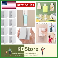 8-Pack Heavy-Duty Self-Adhesive Wall Clips for Tapestries, Towels  More