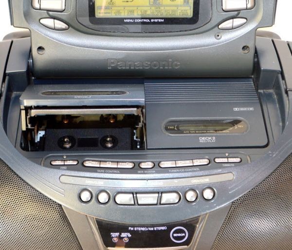 Panasonic RX-DT95 CD Radio Cassette Player JANK w/Remote control
