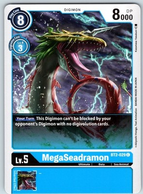 MegaSeadramon Common Release Special Booster 1.5 Normal BT2-029 C NM