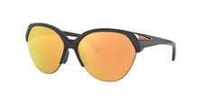 Oakley Women's Trailing Point Sunglasses Matte Black/Prizm Rose Gold Polarized