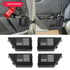 DXGTOZA Door Pockets Storage Compatible with 2007-2018 JK Front Rear, black