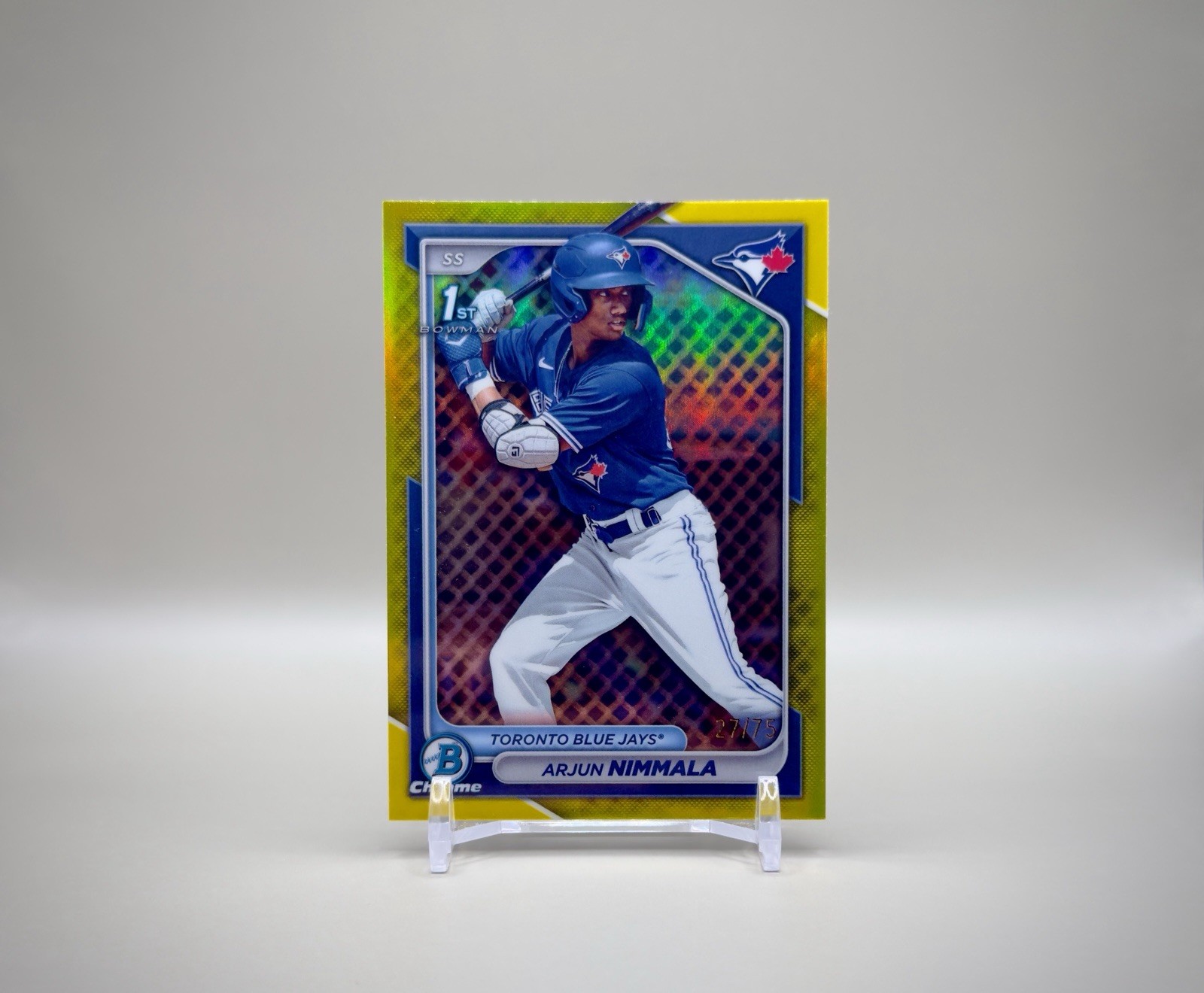 Arjun Nimmala 2024 1st Bowman Yellow Sapphire /75 #BCP 142