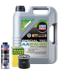 Motoröl 5W30 LIQUI MOLY Special Tec Aa 5L +MANN Ölfilter +Spülung