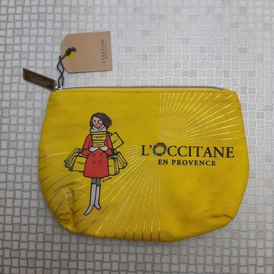 L'Occitane Kosmetiktasche Kulturtasche Reise gelb Reißverschluss