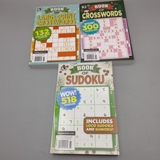 Kappa Word Puzzles [Lot of 3] 1,000+ Winter 2026 Puzzles: Sudoku Crossword 