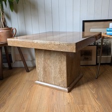 Mid Century Travertine Coffee Table