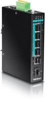 TRENDnet 6-Port Hardened Industrial Gigabit PoE+ Layered 2 Managed DIN-Rail Swit