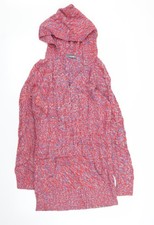 Womens UK Size 8 South Red Pullover Hoodie