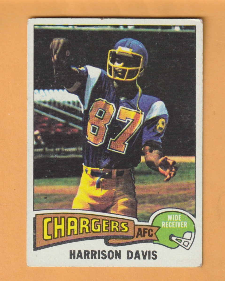 Harrison Davis San Diego Chargers 1975 Topps #423 Hampton Virginia Cavaliers