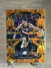 2023-24 Panini Select Toumani Camara RC Orange Flash Prizm Rookie #81 Portland
