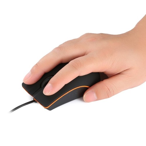 Portable USB 3D Corded Mouse 1200DPI Wired Optical Gaming Laptop Mouse for PC - Picture 3 of 10