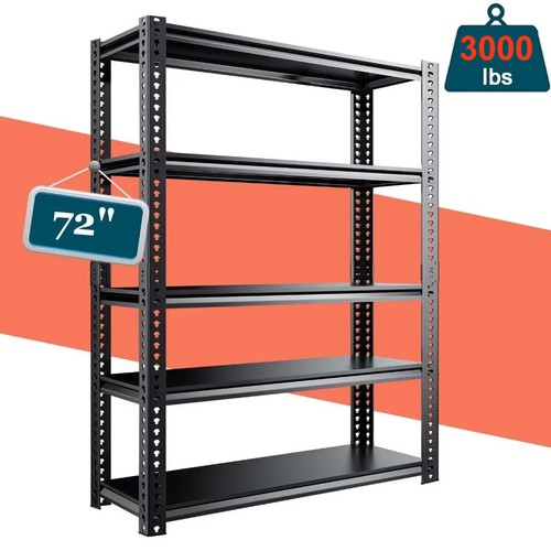 Heavy Duty Shelf Unit Garage Metal Storage Adjustable Warehouse Shelves 3000LBS