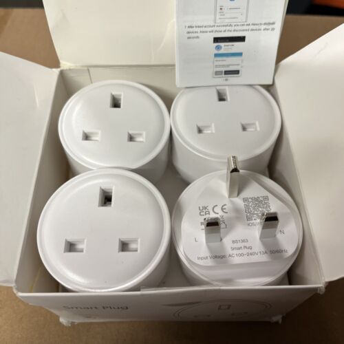 4 paquetes de enchufes inteligentes inalámbricos WiFi que funcionan con Amazon Alexa Google - Imagen 8 de 9