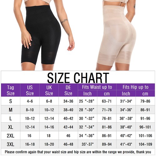 Women Tummy Control Shapewear High Waist Body Shaper Shorts Slimming Panties AM - Picture 3 of 18