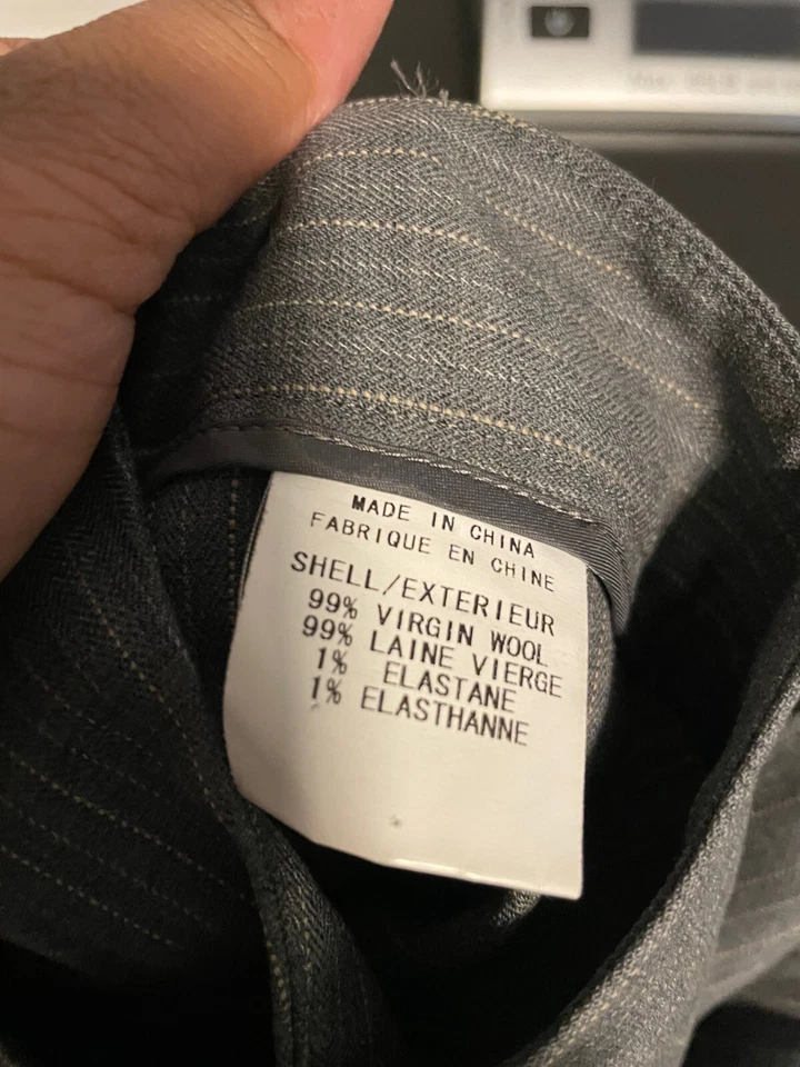 Женские брюки Theory размер 6 серые натуральная шерсть эластичные расклешенные ноги опрятные карьерные - Изображение 4 из 4