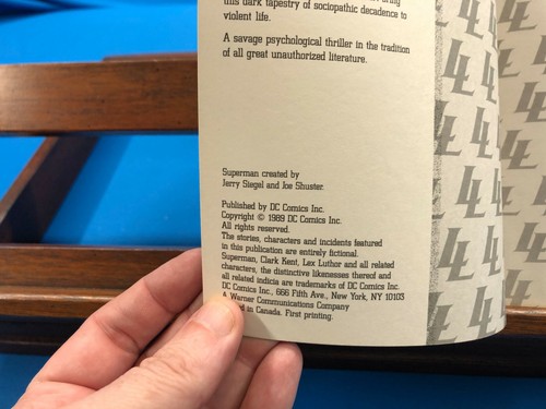 Lex Luthor: La biografia non autorizzata - Hudnall & Barreto, 1989, prima stampa - Foto 2 di 4
