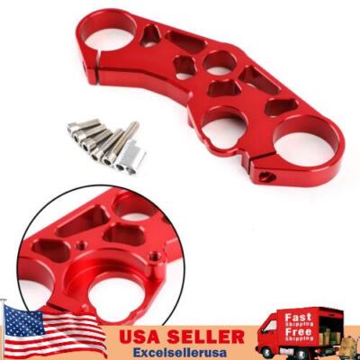 Lowering Triple Tree Front Upper Top Clamp Fit For SUZUKI GSXR 600 750 1000 Red