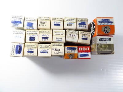 20 Pack Tube Various USA Brands 6CJ3/1B3G1/6BE6/6LF8/12B4A/6FQ7/6AK6/6BA6 more