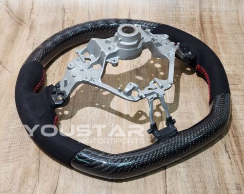 PREMIUM CARBON FIBRE + ALCANTARA FLAT Steering Wheel for Toyota GT86 Subaru BRZ - Picture 8 of 8