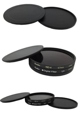 NICHT MARKENGESCHÜTZT 40.5-82mm Schraube Metall Objektivabdeckung Filtergehäuse Schutzkappe Set