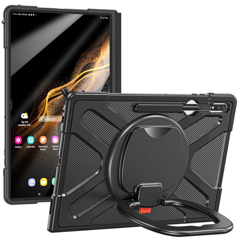 TPU+PC Heavy Duty Shockproof Handle Stand Case Cover for Samsung Tab S8 S9 Ultra - 第 1/11 張圖片