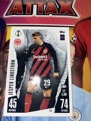 Jesper Lindstrom - Match Attax 2023/24 Base No.260 Eintracht Frankfurt 