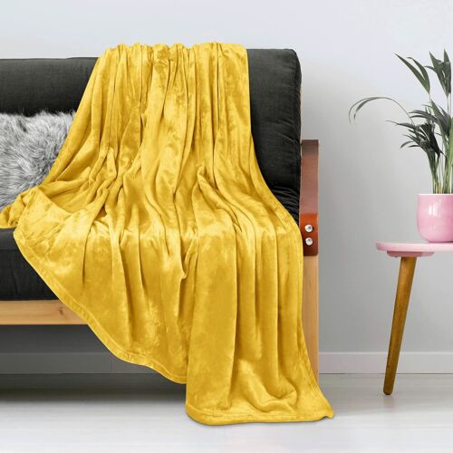 Fleece Blanket 300GSM Luxury Bed Blanket Anti-Static Fuzzy Soft Utopia Bedding - Picture 145 of 170