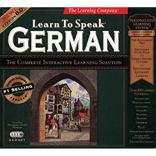 Learn to Speak German 8.0 PC CD language learning vocabulary words speech tools