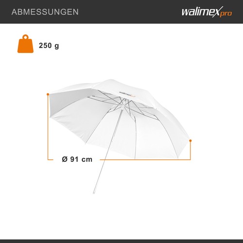Walimex pro Mini-Durchlichtschirm, 91cm - Bild 4 von 5