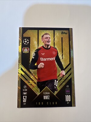 Florian Wirtz TOPPS Match Attax 24/25, 100 CLUB Card # 473. New | eBay