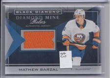 2021-22 Upper Deck Black Diamond Mine Relics Mathew Barzal New York Islanders