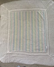 Vintage Friemanit Acrylic Baby Blanket Made in the USA WPL 9263