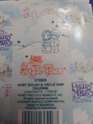 Precious Moments Sugar Town Aunt Beulah & Uncle Sam, 272825 | eBay