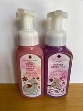 Bath  Body Works SNOWY PEACH BERRY  WINTER BERRY ICE Full 8.75oz Foaming Soaps