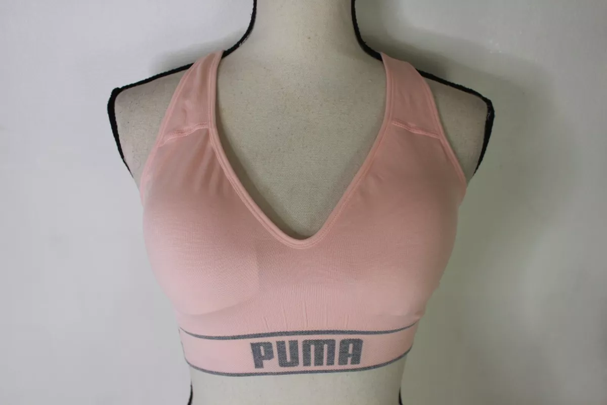 PUMA Women's Seamless Sports Bra Adjustable Straps Moisture Wicking M, L  NWOT