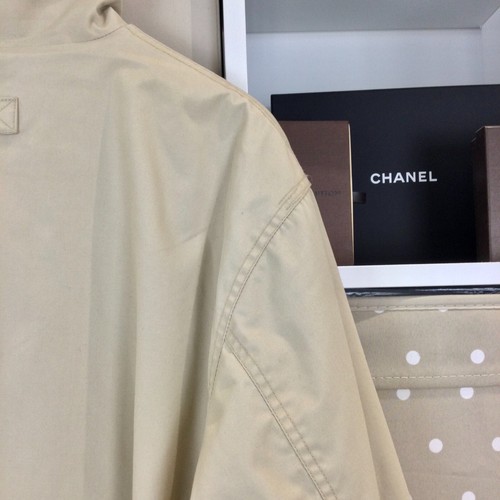 Giacca reversibile Schott NYC taglia large beige nera foderata in pile cappotto utility - Foto 16 di 22