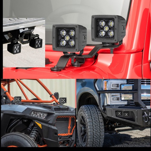 2Pcs 3"Inch LED Work Light Cube Pods Spot Flood OffRoad Lights Truck Driving FOG - Picture 6 of 10