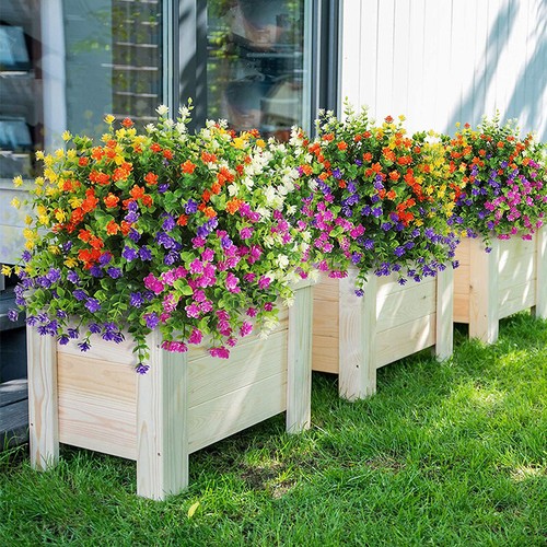 Fiori artificiali resistenti ai raggi UV fiori finti per esterni piante arbusti - Foto 5 di 22