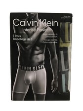 Calvin Klein Intense Power Men Cotton Stretch Boxer Brief 3 Pack Multi XS